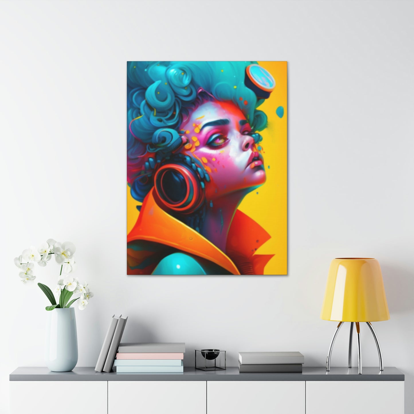 Painter Rocker Girl Canvas