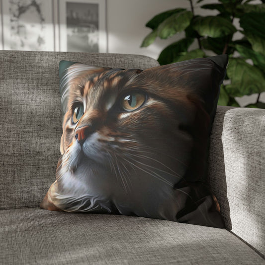 Cat PillowCase Square Beautiful High Quality Square Cat Pillowcase