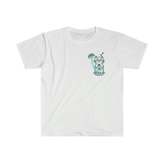 Unisex Softstyle T-Shirt Cat Lover's DJ