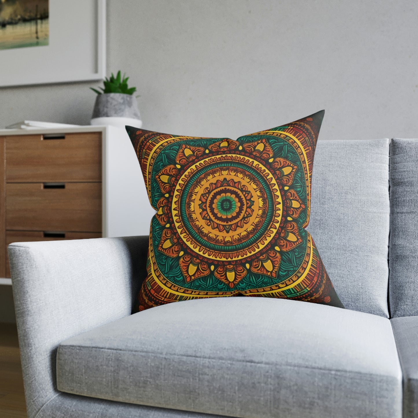 Mandala Throw Pillow Boho Throw Pillow Minimalist Throw Pillow Home Decor Decorative Pillow Modern Throw Pillow Couch Cushion