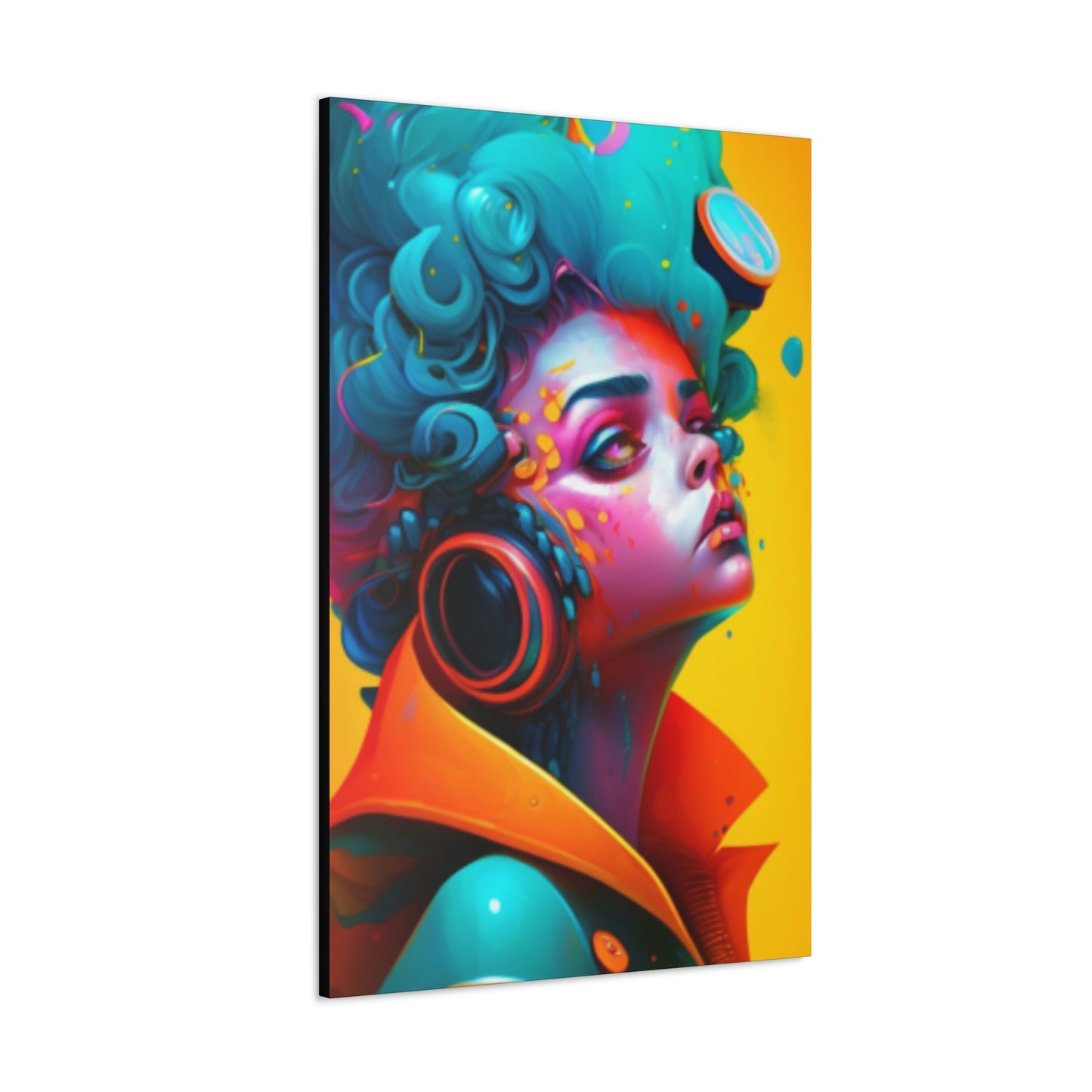 Painter Rocker Girl Canvas