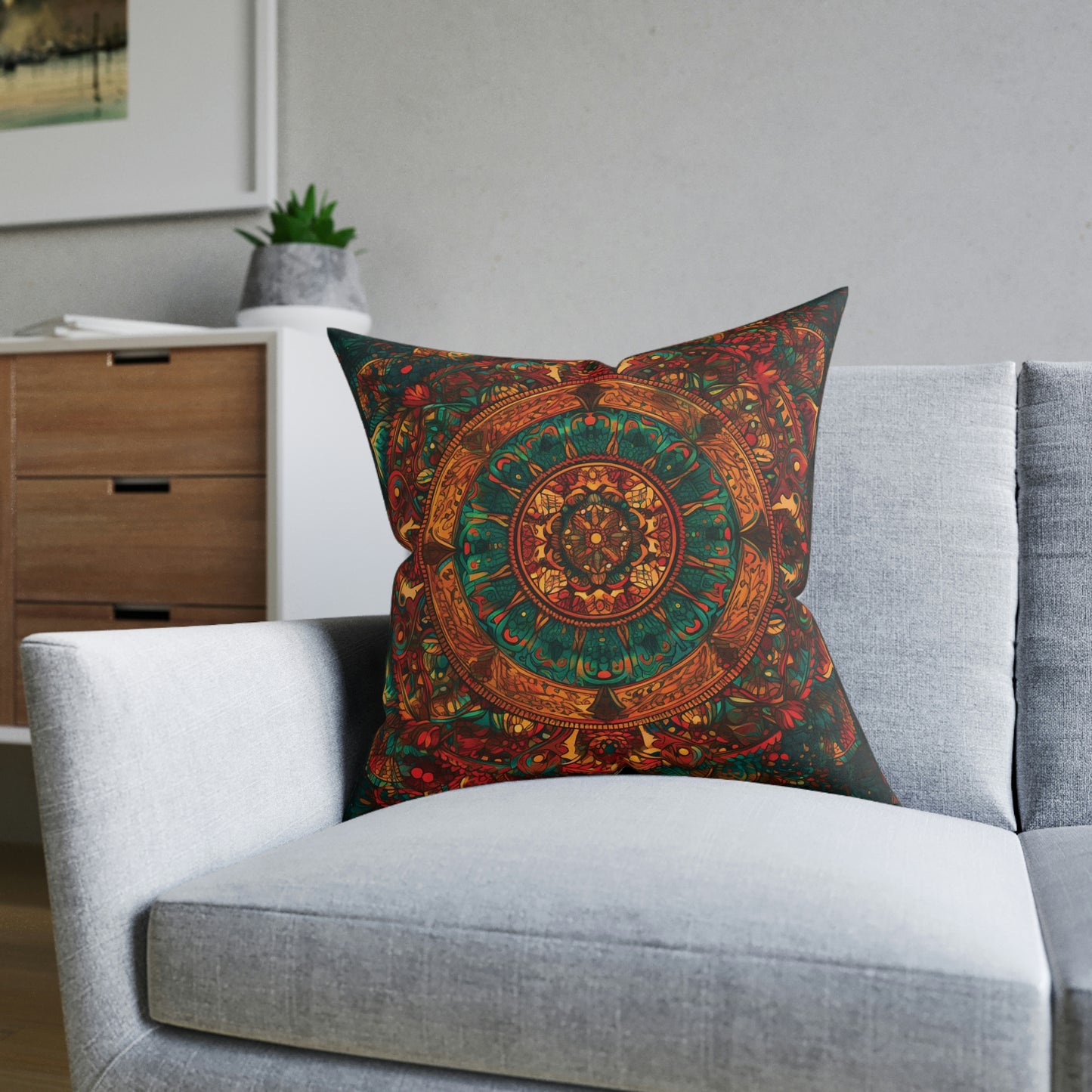 Mandala Throw Pillow Decorative Pillow Accent Pillow Throw Pillow Cover Home Decor Throw Pillow Minimalist Throw Pillow Boho Throw Pillow