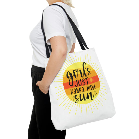 High Quality, All-Over Print Tote Bag, Girls Just Wanna Have Sun, Sunshine Suns Tote Bag