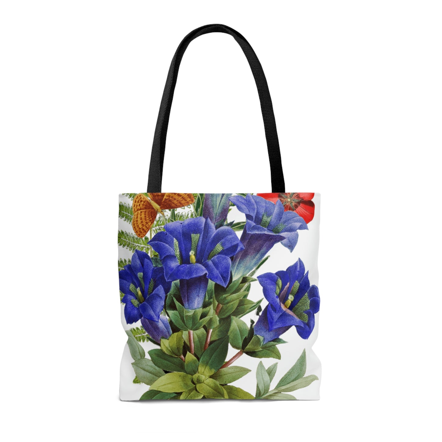 High Quality, All-Over Print Tote Bag, Flowers, Petunias, Wildflowers