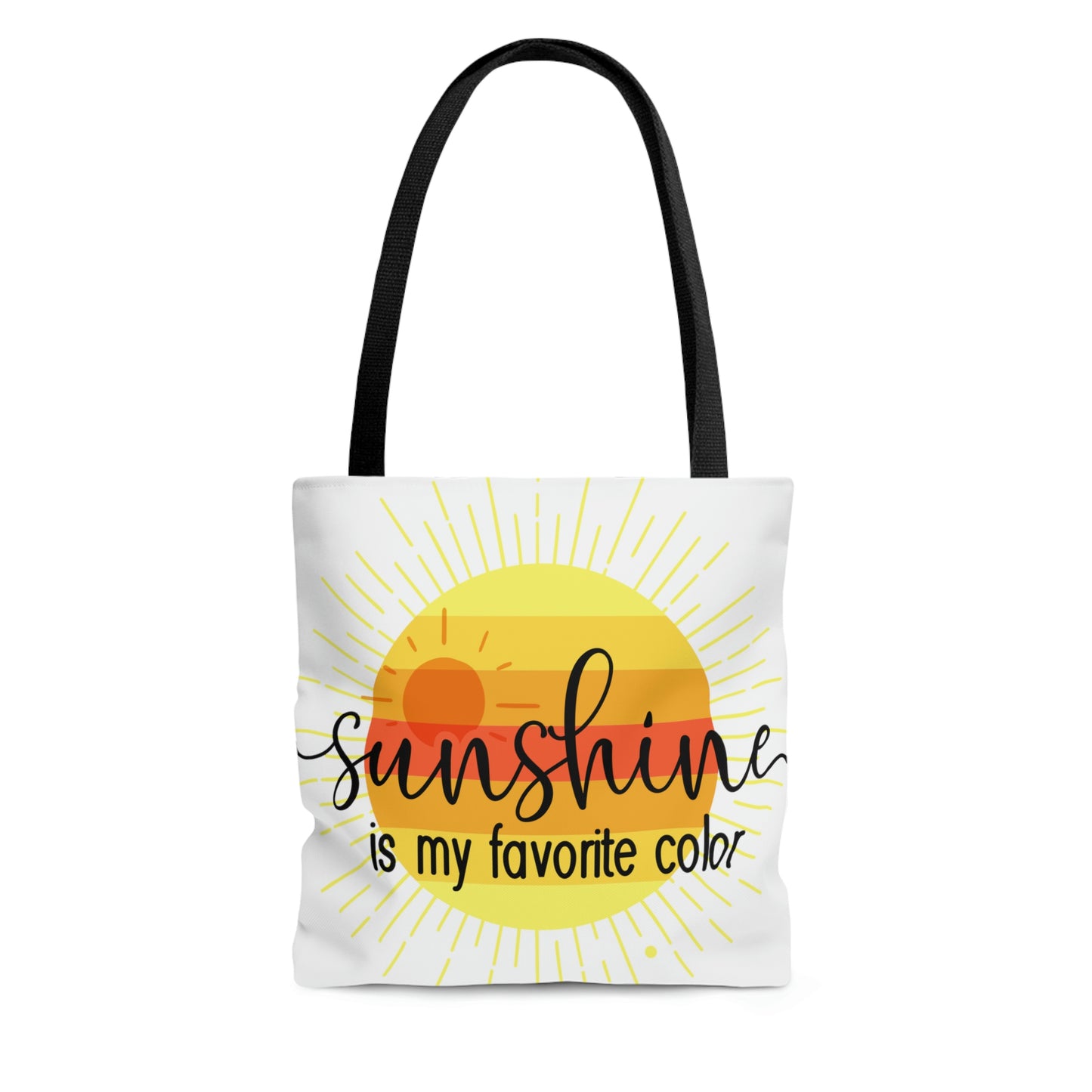 Sunshine Is My Favorite Color Tote Bag, High Quality, All-Over Print Tote Bag