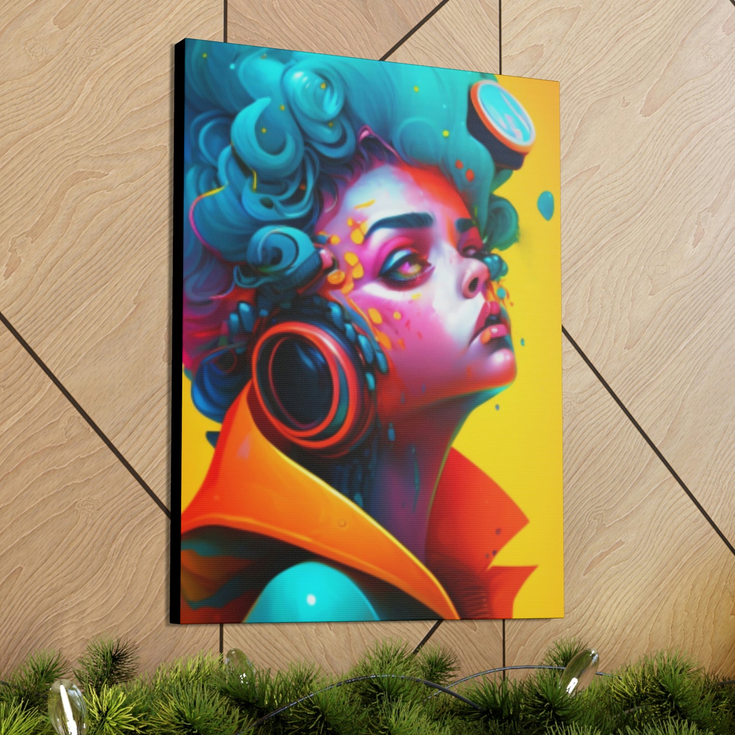 Painter Rocker Girl Canvas