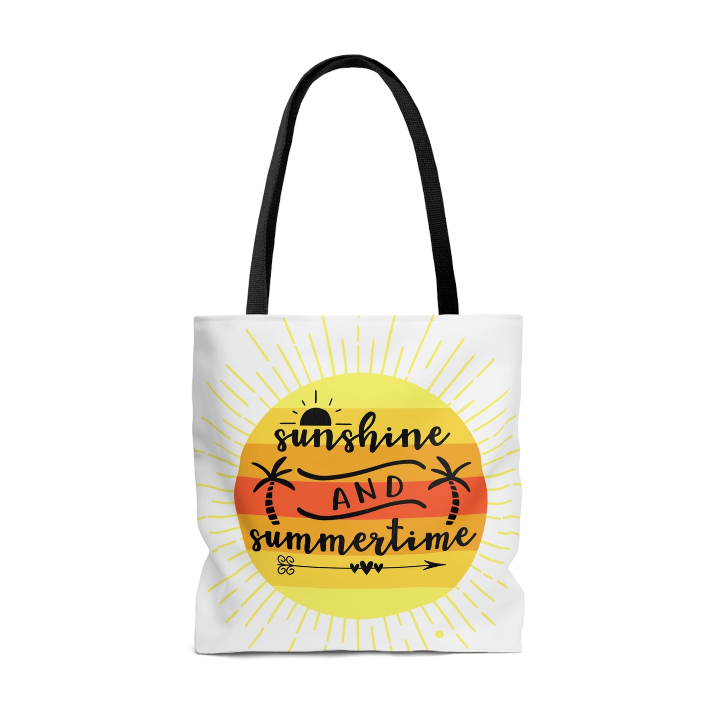 Sunshine and SummertimeTote Bag, High Quality, All-Over Print Tote Bag, Beach Bag
