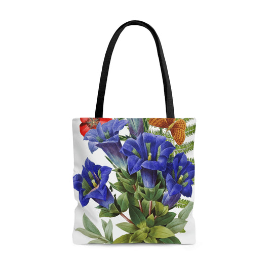 High Quality, All-Over Print Tote Bag, Flowers, Petunias, Wildflowers