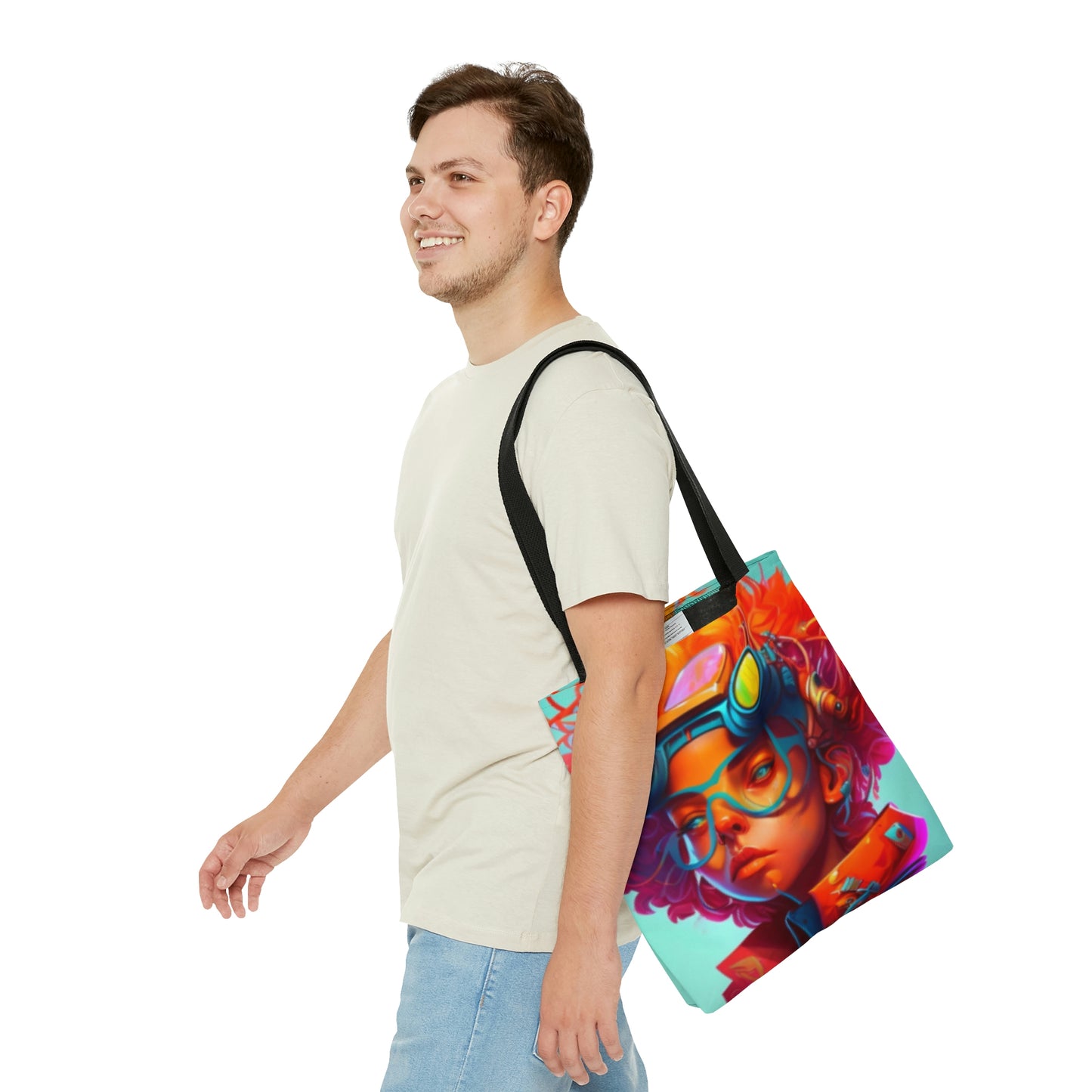 AOP Tote Bag- Futuristic Artist