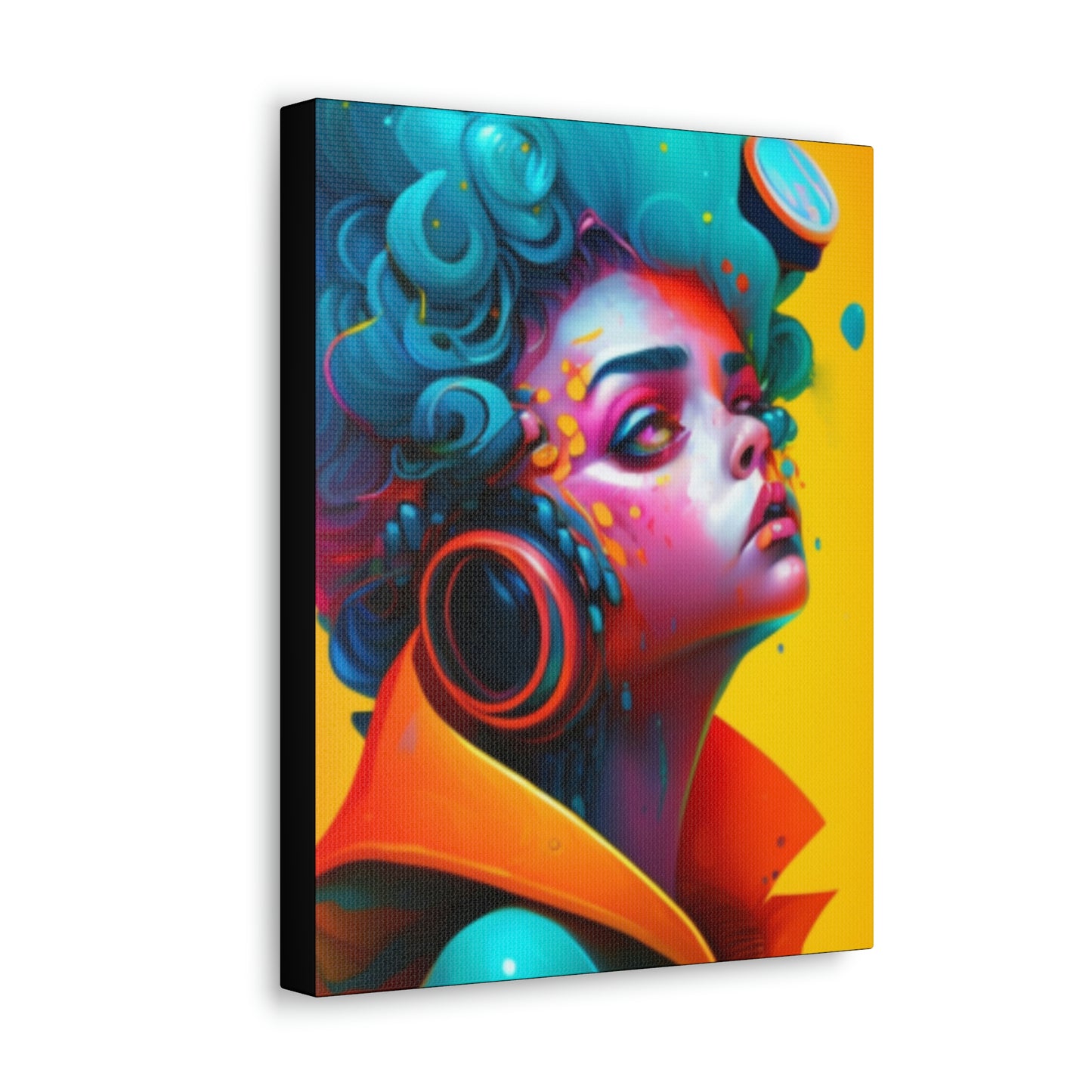 Painter Rocker Girl Canvas