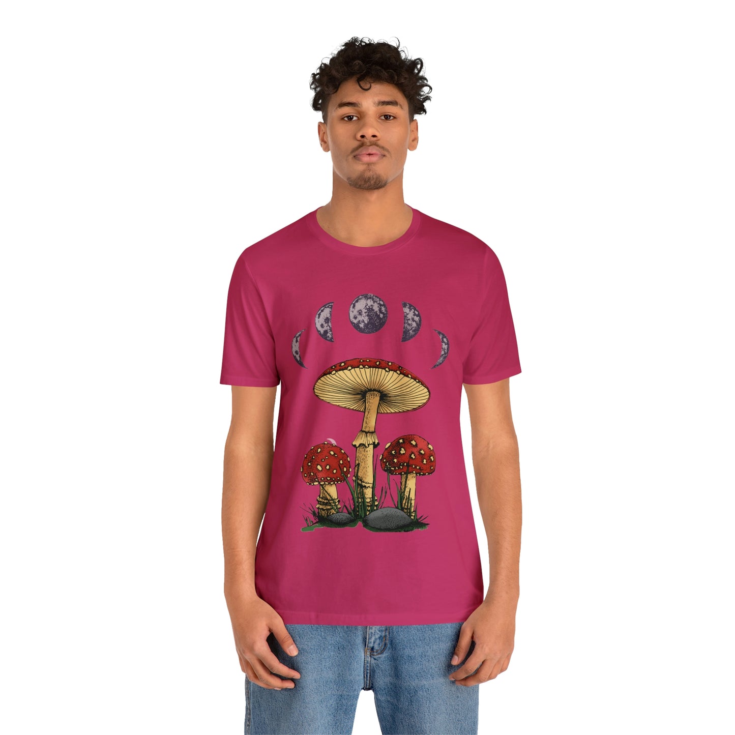 Unisex Jersey Short Sleeve Tee Celestial Mushroom Trio T-Shirt