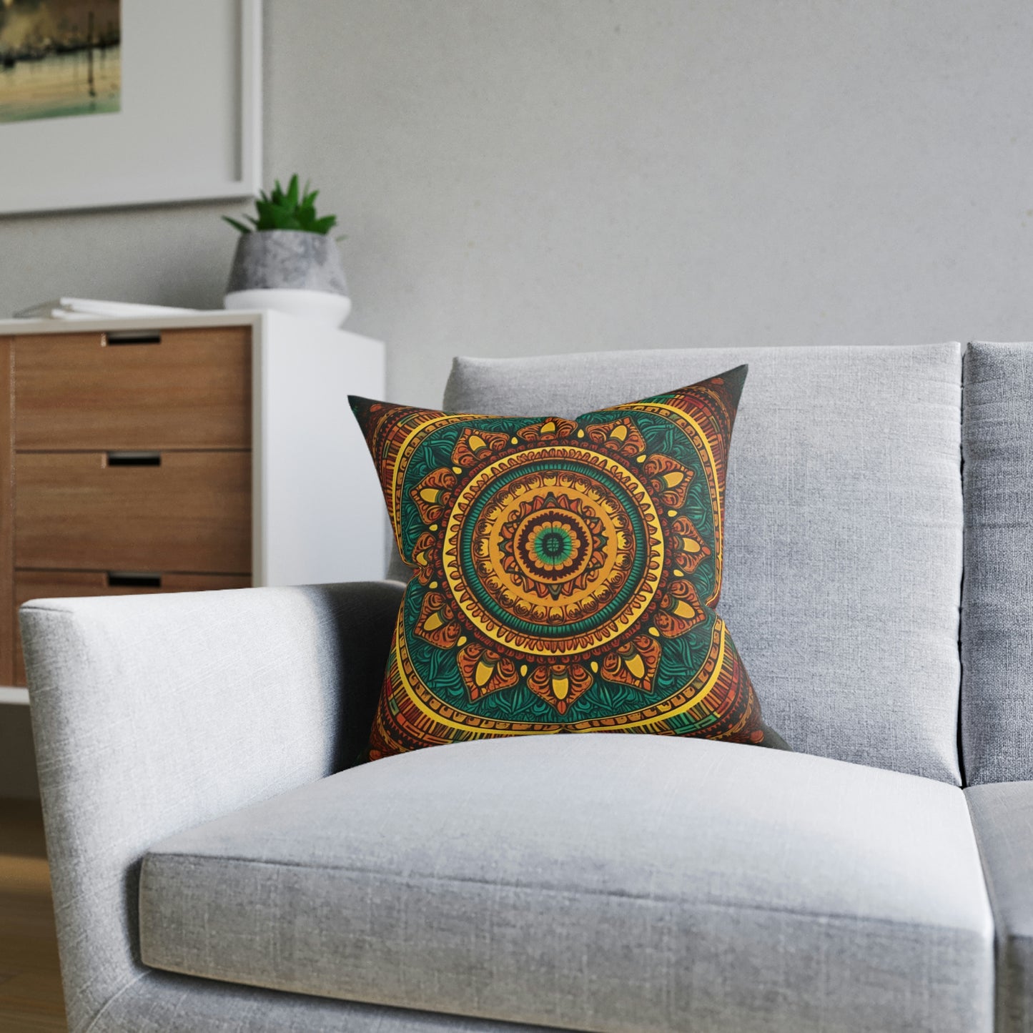 Mandala Throw Pillow Boho Throw Pillow Minimalist Throw Pillow Home Decor Decorative Pillow Modern Throw Pillow Couch Cushion